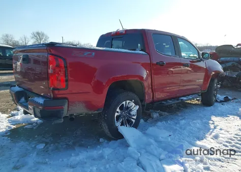 2021 Chevrolet Colorado 4Wd Short Box Z71 from USA, damaged, VIN 1GCGTDEN7M1125336